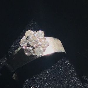 Estate Sale 14k White Gold 1/2 ct Ring, 6